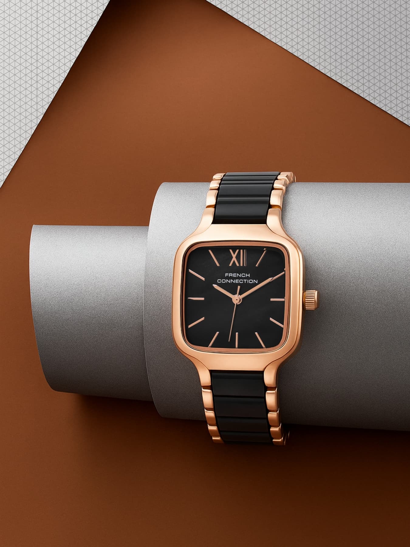 Women's Black Quartz Metal Analog Watch -FCB16RGM-B