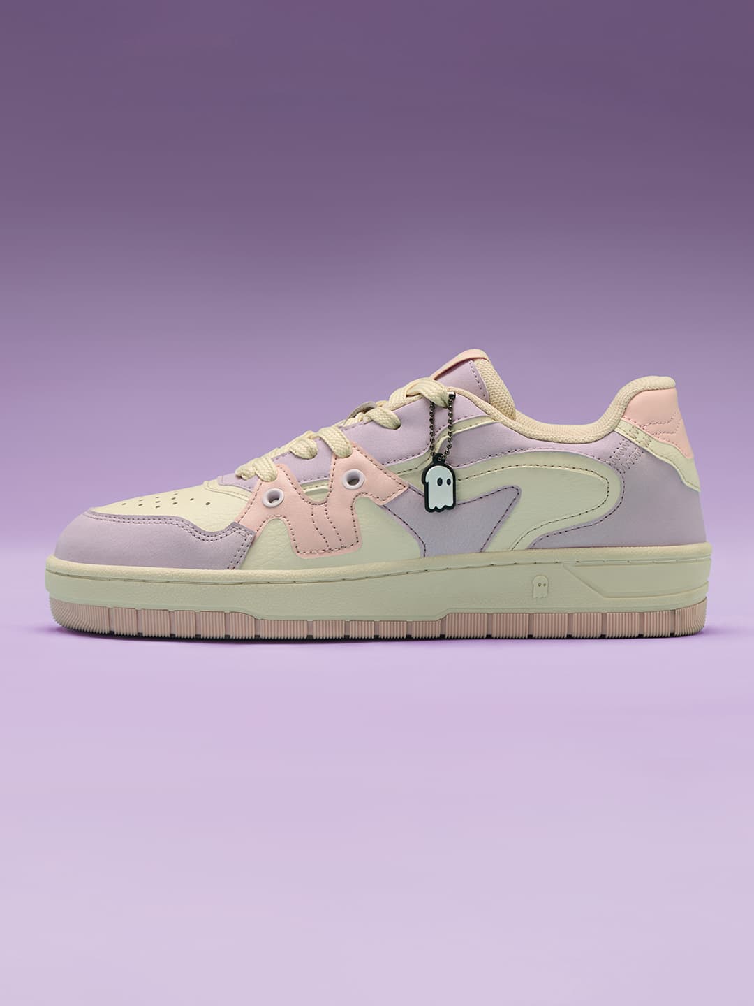 Women's Purple Casual Low-Top Polyurethane Sneakers