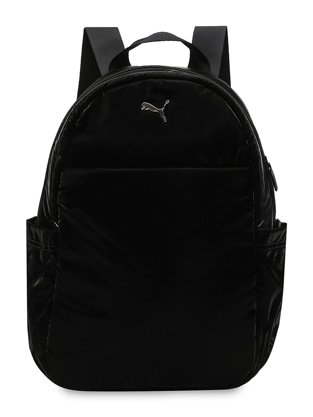 Women's Black Casual Solid Back Strap Handle Laptop Backpack