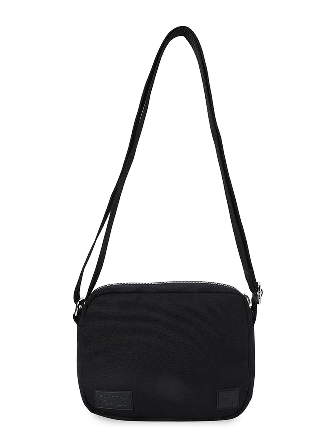 Unisex Black Casual Solid Shoulder Handle Crossbody Bag