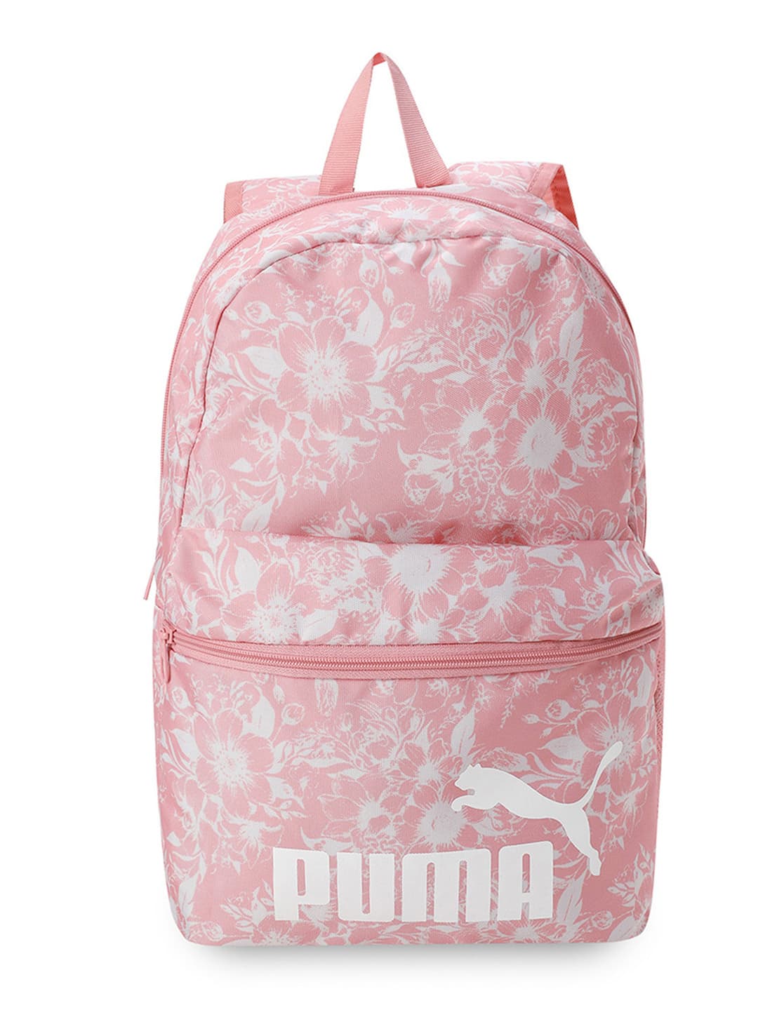 Unisex Pink Casual Logo Pattern Back Strap Handle Laptop Backpack