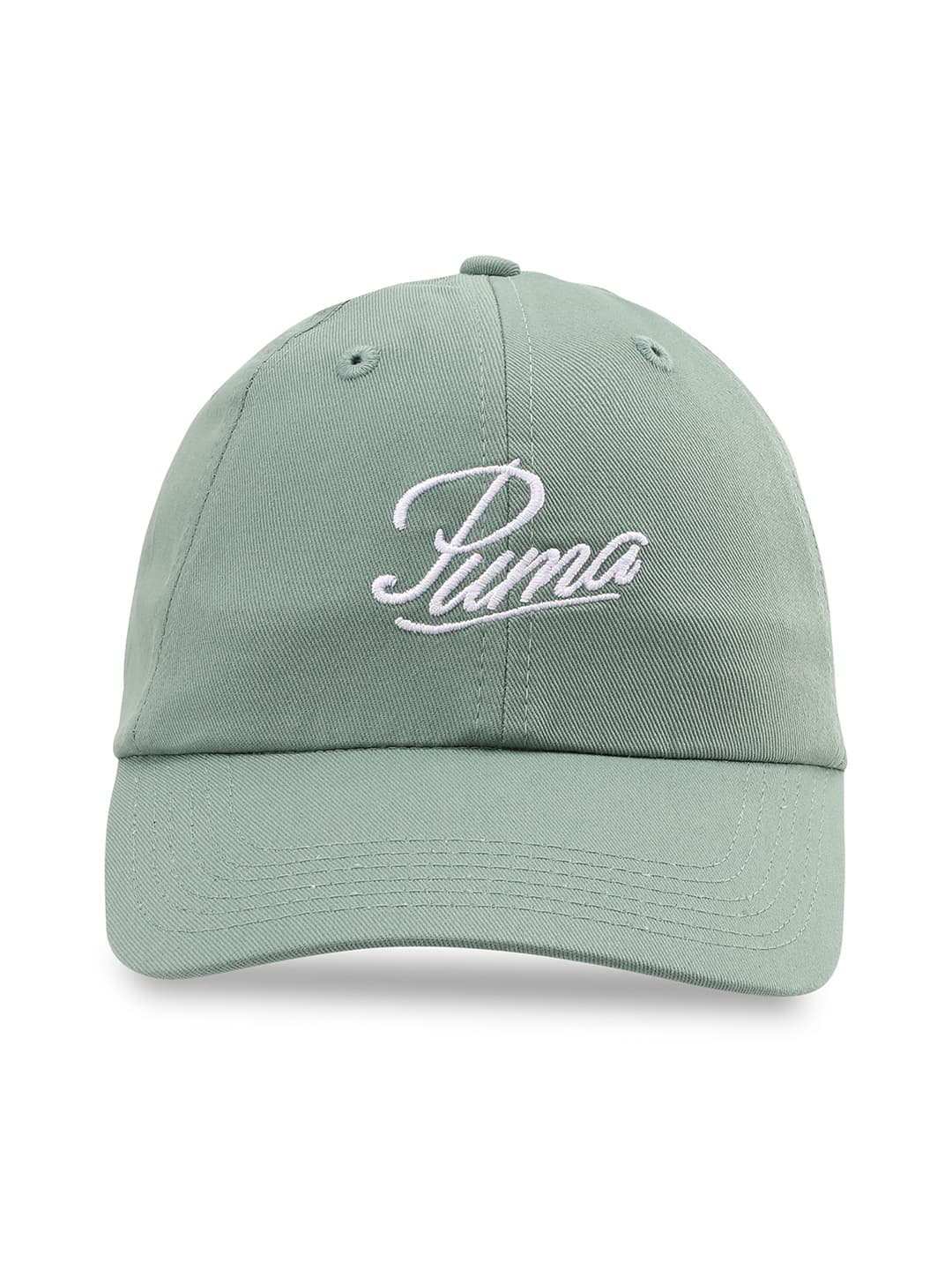 Unisex Green Casual Printed Essentials Script Logo Dad Cap