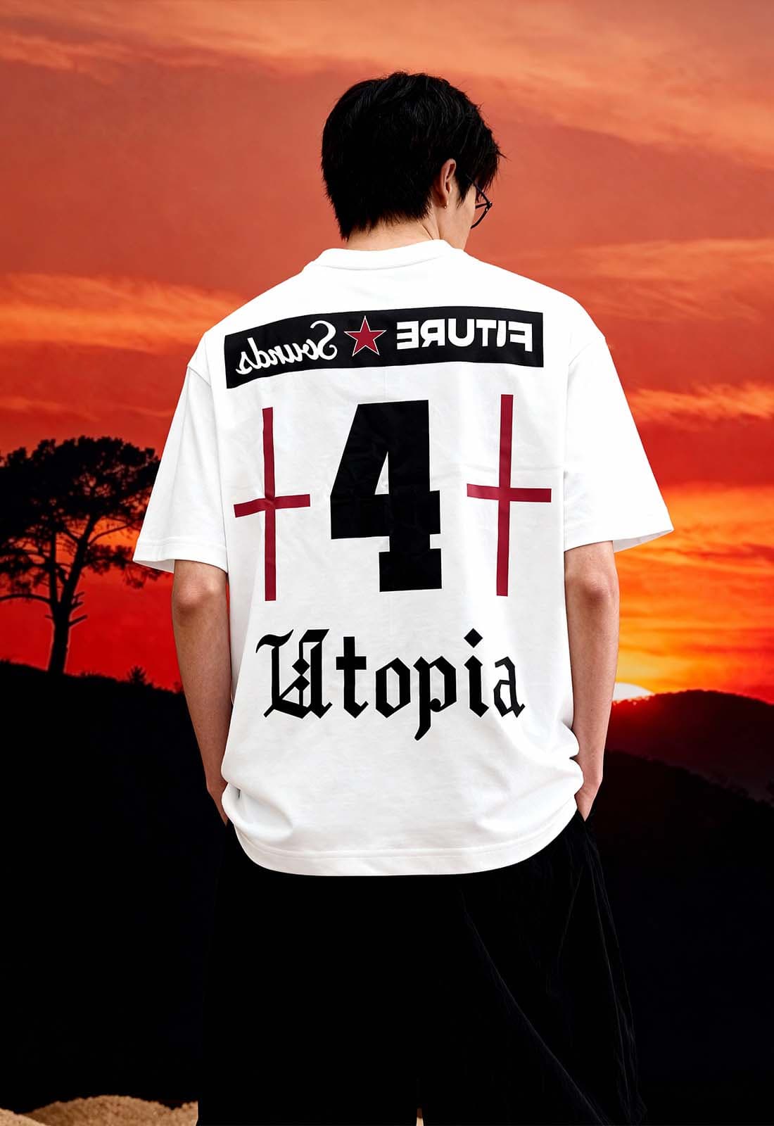 Men's White Casual Oversized Fit Half Sleeves Tshirt