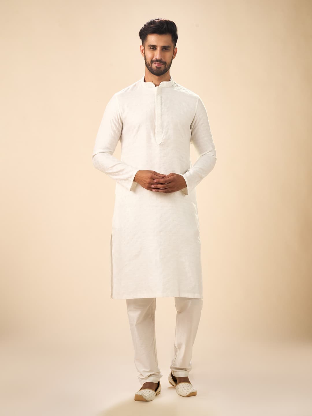 Men's Elegance Warm White Kurta Pajama