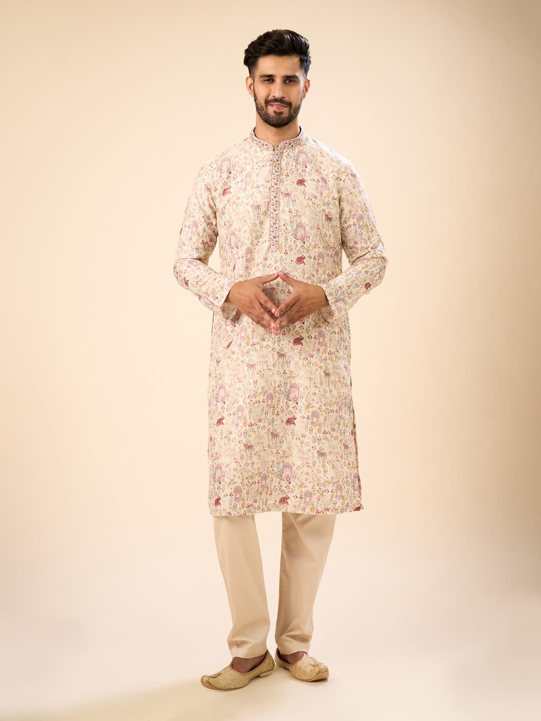 Men's Elegant White Kurta Pajama