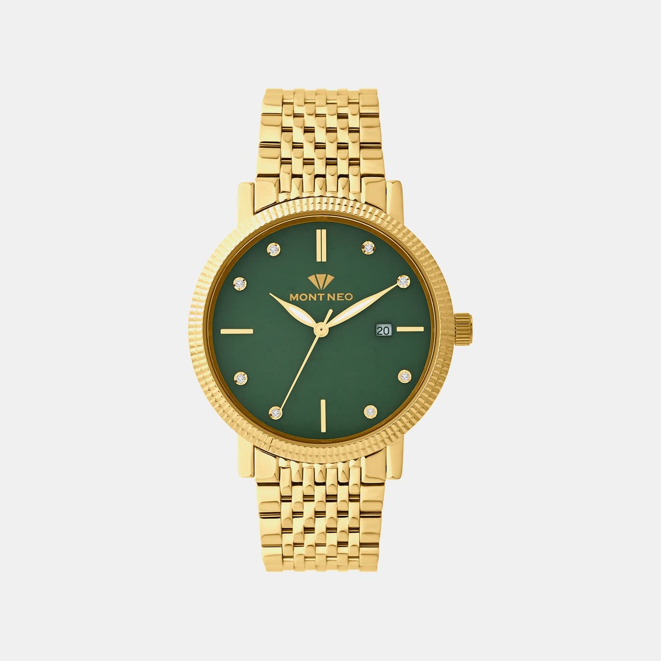 Men's Quartz Blue Dial Analog Metal Watch 8506E-M2214