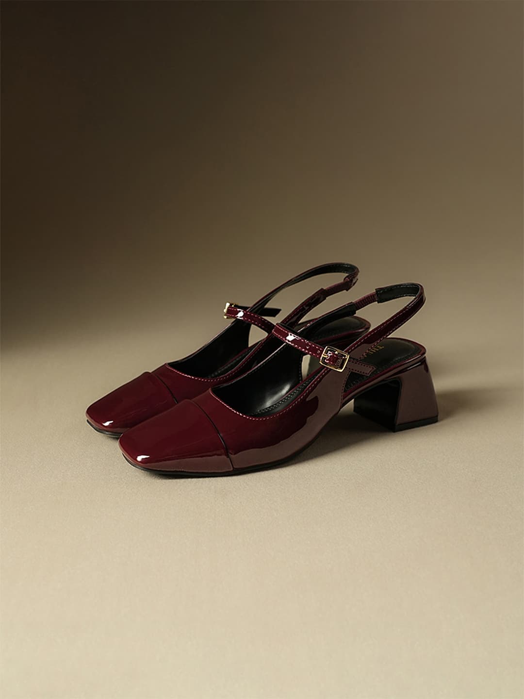 Women's Twiggy Piggies Cherry Red Mary Jane Block Heels