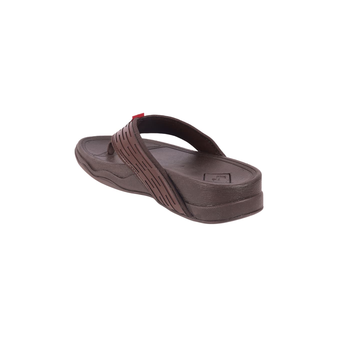 Men's Brown Casual Round Toe Leather Sandals