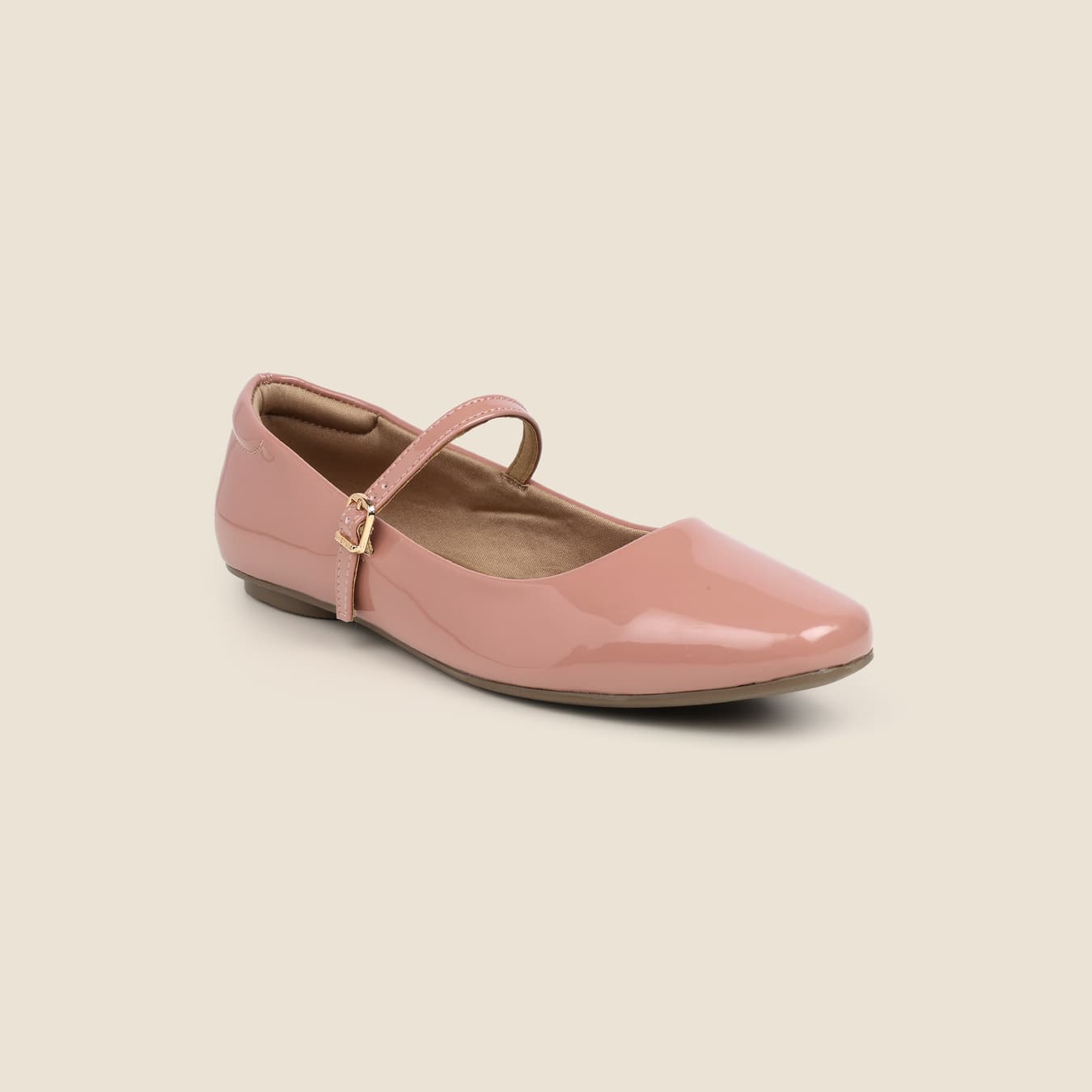 Women's Pink Casual Round Toe Synthetic Flats