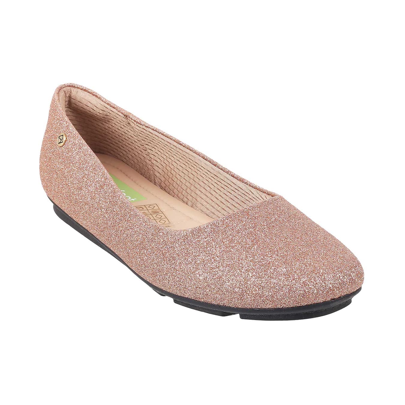 Women's Pink Casual Round Toe Synthetic Flats