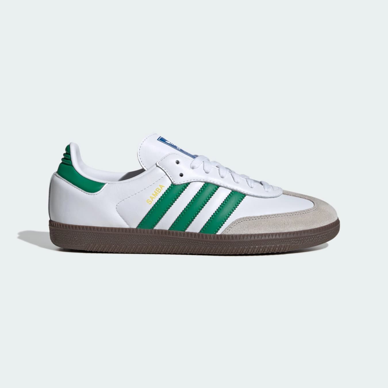 Men's White Samba Og Lace-Up Sneakers