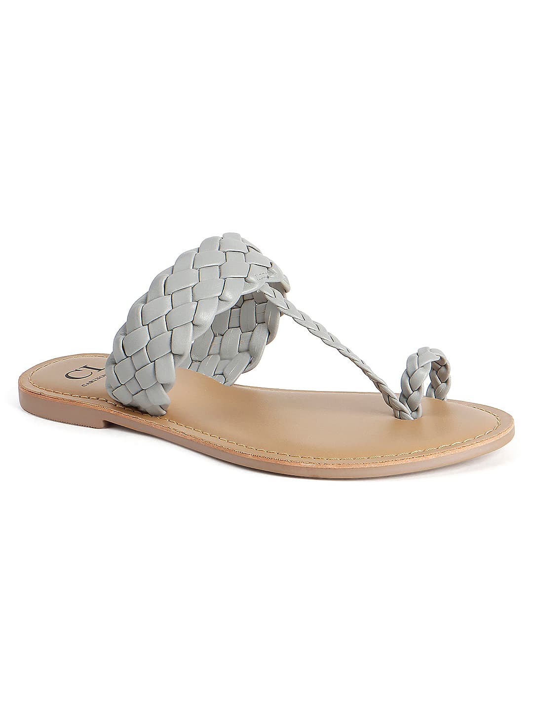 Women's Grey Casual Round Toe Sandals