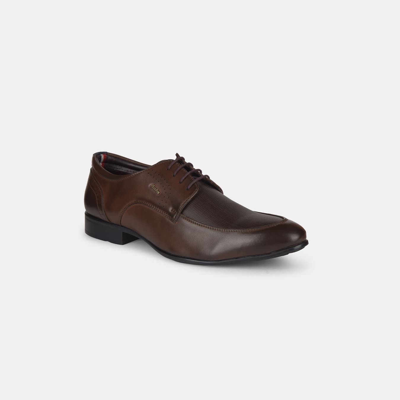 Men's Brown Formal Synthetic Formal Derby Shoes