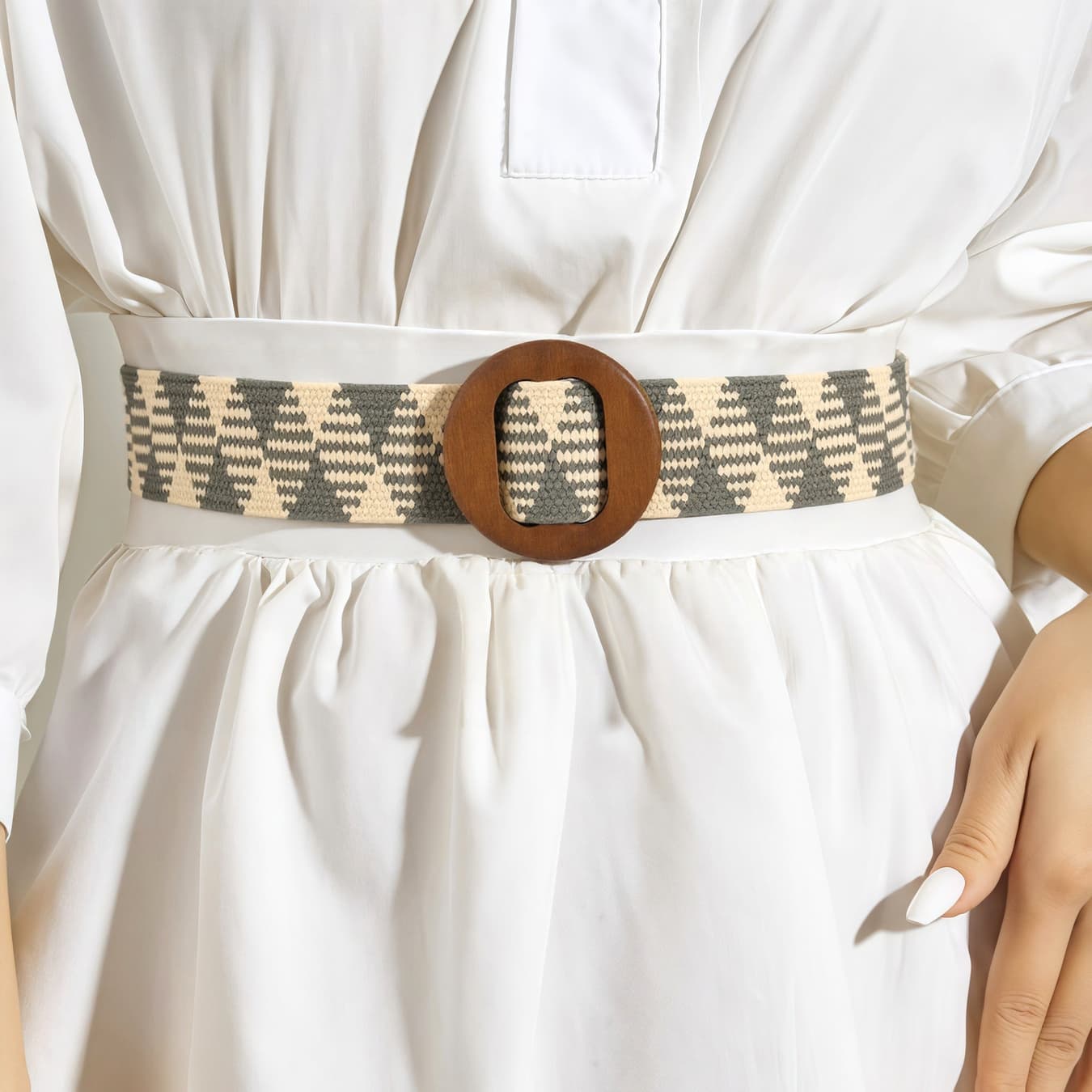 Women's Multicolor Nutmeg Nomad Buckle Belt