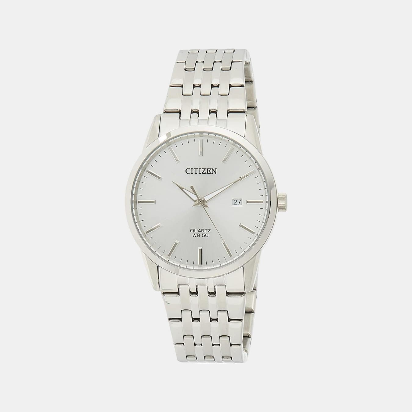 Citizen X Men's Quartz Silver Dial Analog Stainless Steel Watch BI5000-87A