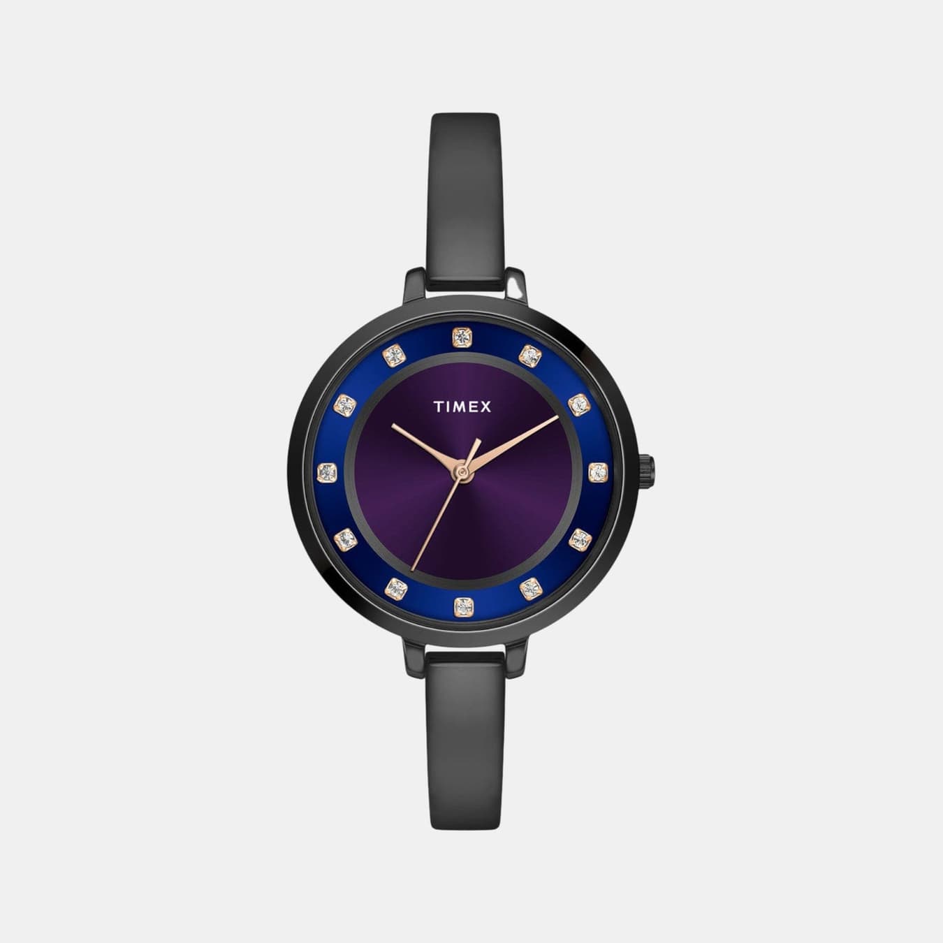 Women's Quartz Purple And Blue Dial Analog Mesh Watch TWEL12828-EX