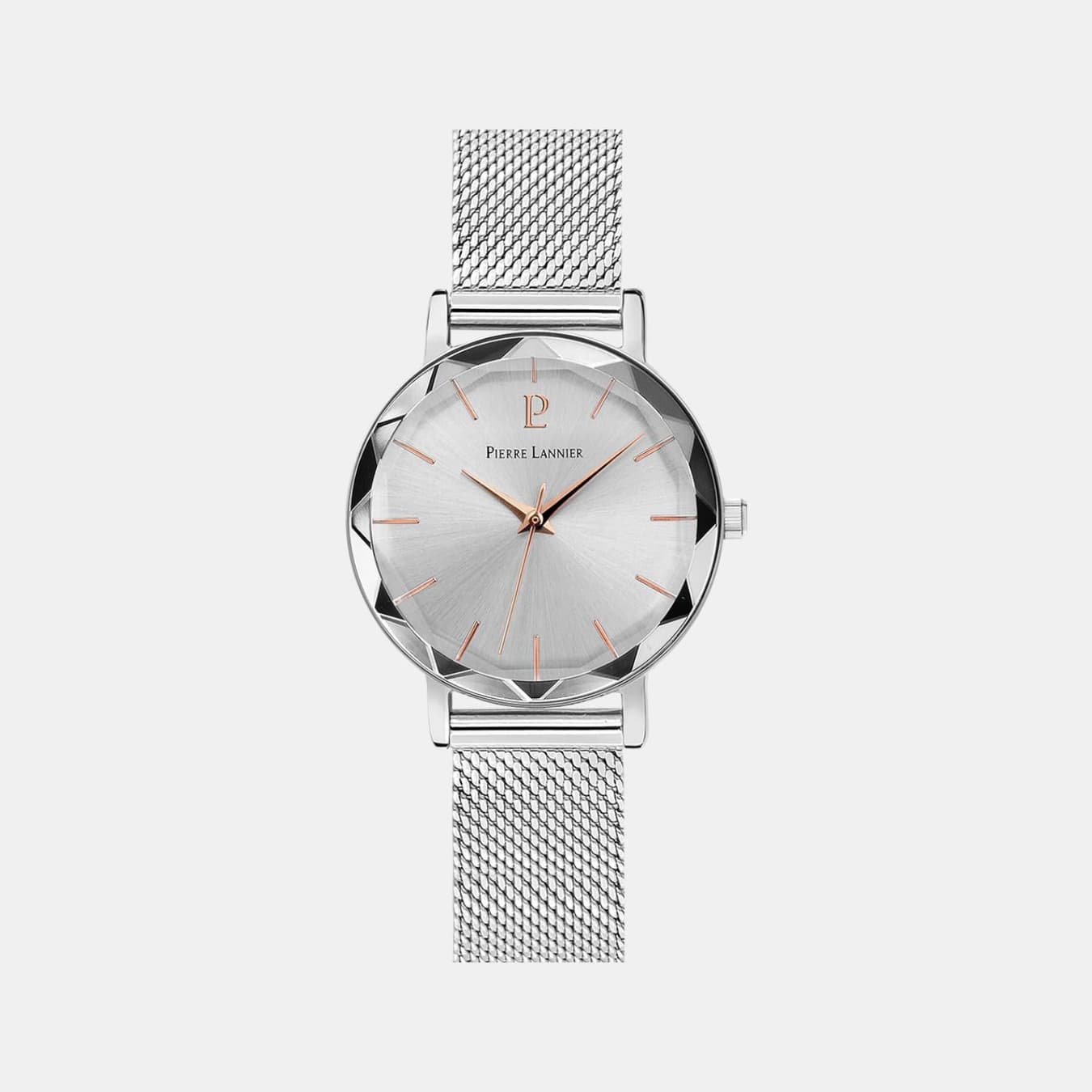 Multiples Women's Quartz Silver Dial Analog Mesh Watch 009M628