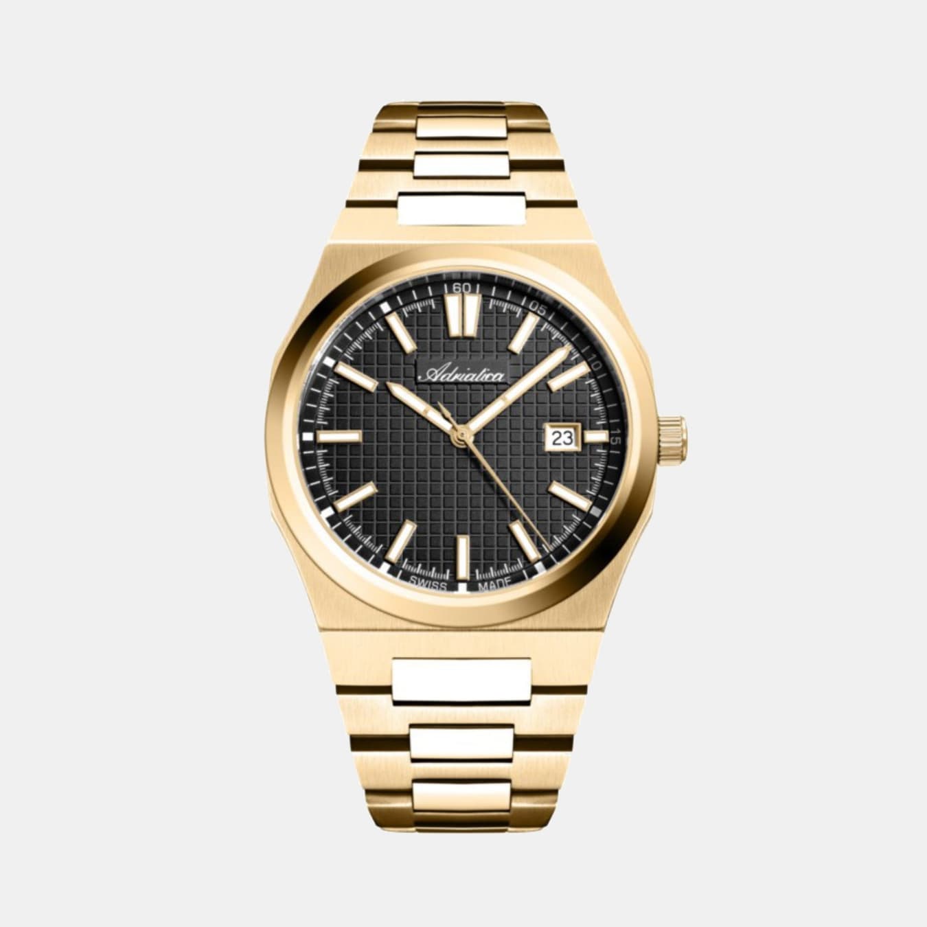 Men's Quartz Gun Dial Analog Stainless Steel Watch A8326.1116Q