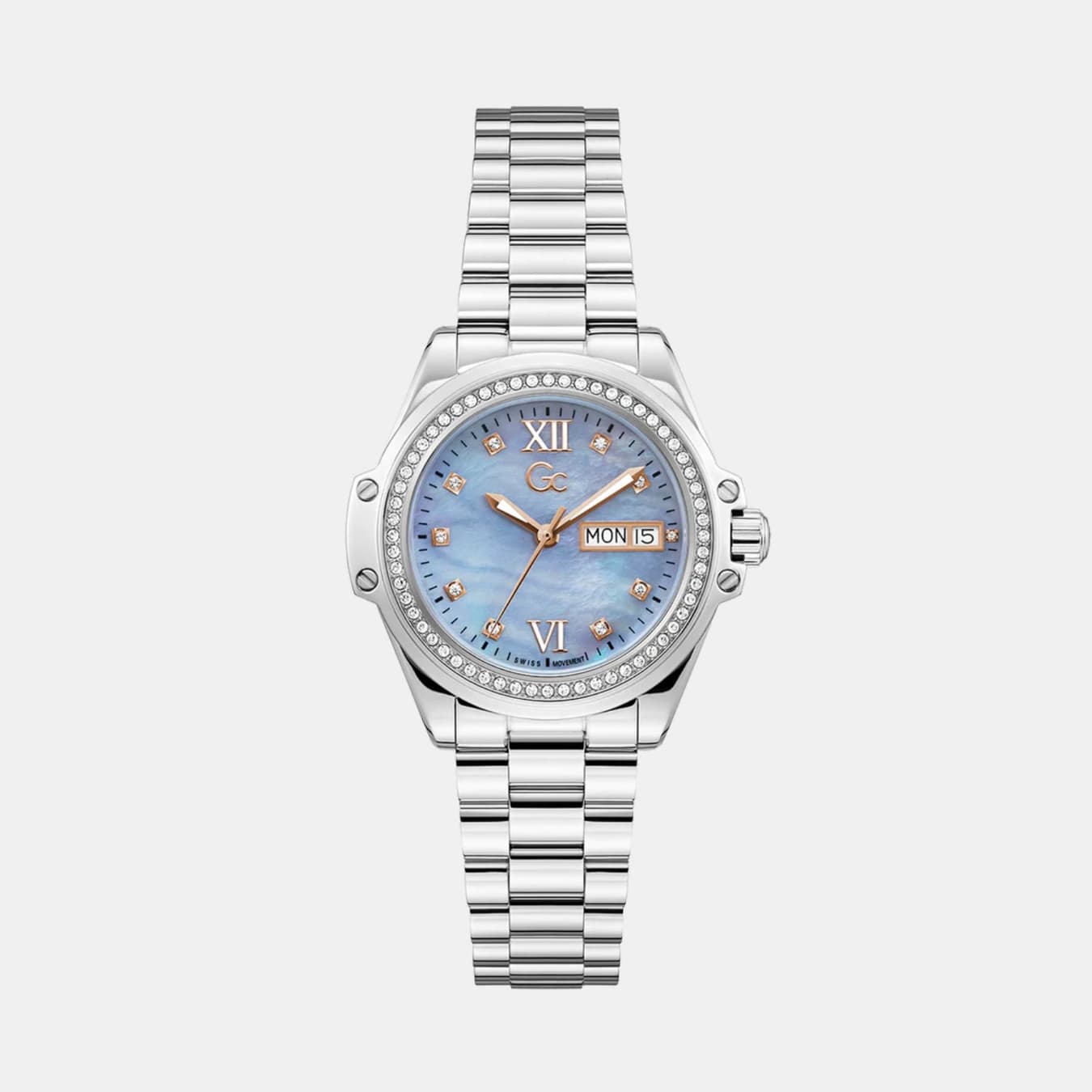 Bolt Women's Quartz Blue Dial Analog Stainless Steel Watch Z53003L7