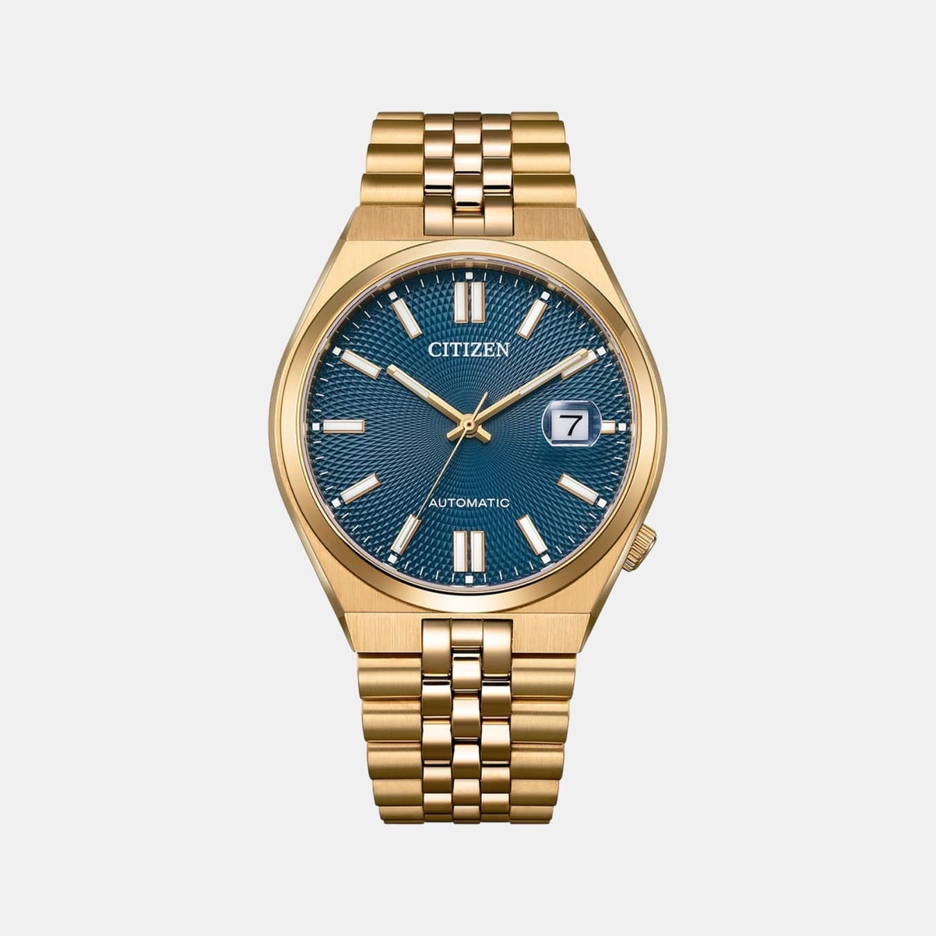 Tsuyosa 60 Men's Automatic Blue Dial Analog Stainless Steel Watch NK0023-57L