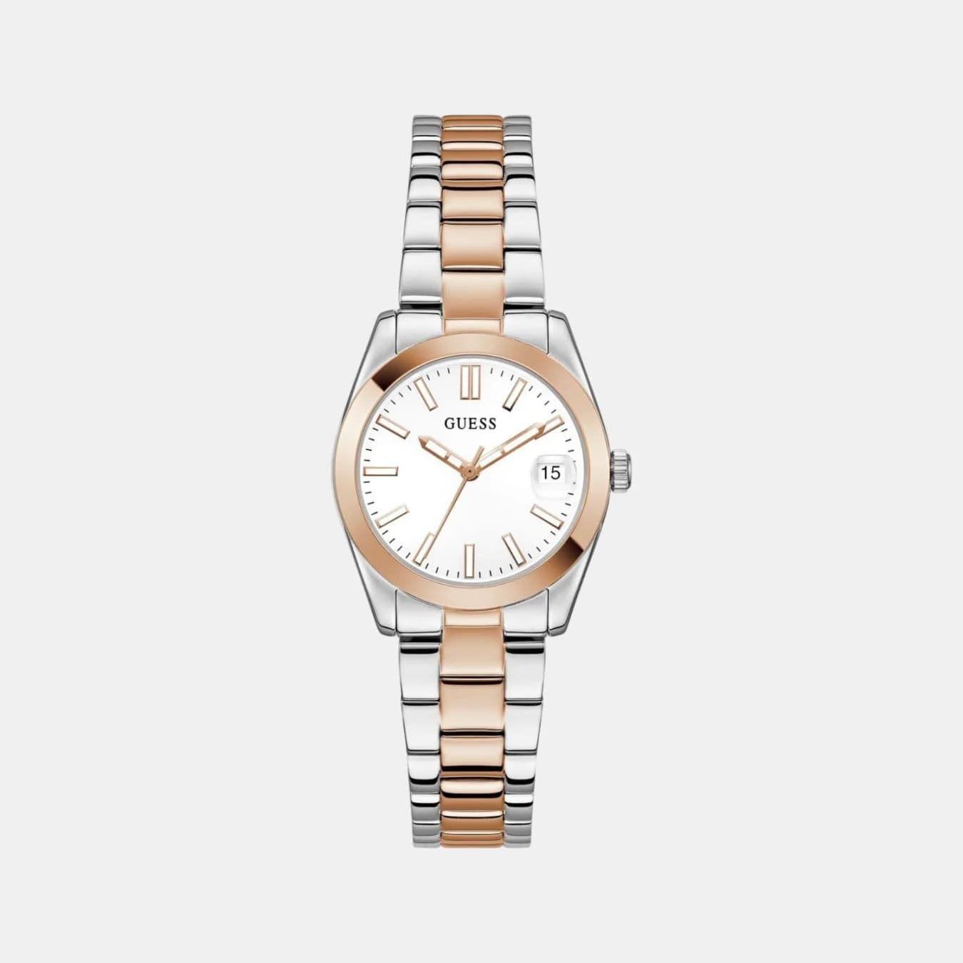 Alice Women's Quartz White Dial Analog Recycled Steel Watch GW0934L6