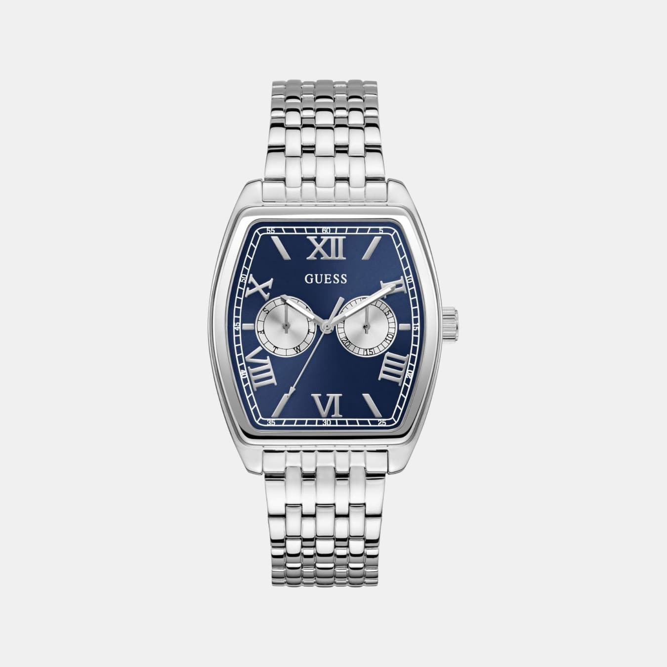 Dress Men's Quartz Blue Dial Multi-Function Recycled Steel Watch GW0975G1