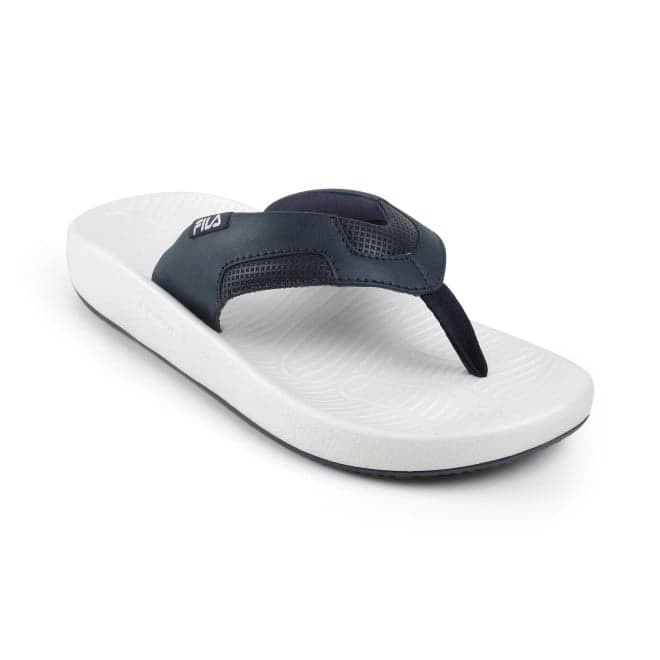 Men's Navy Casual Slip-On Round Toe Flip-Flops