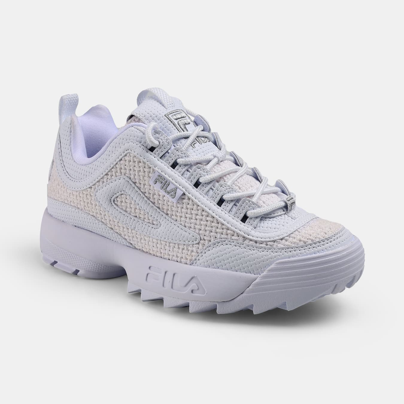 Women's White Sports Lace-Up Low-Top Sneakers