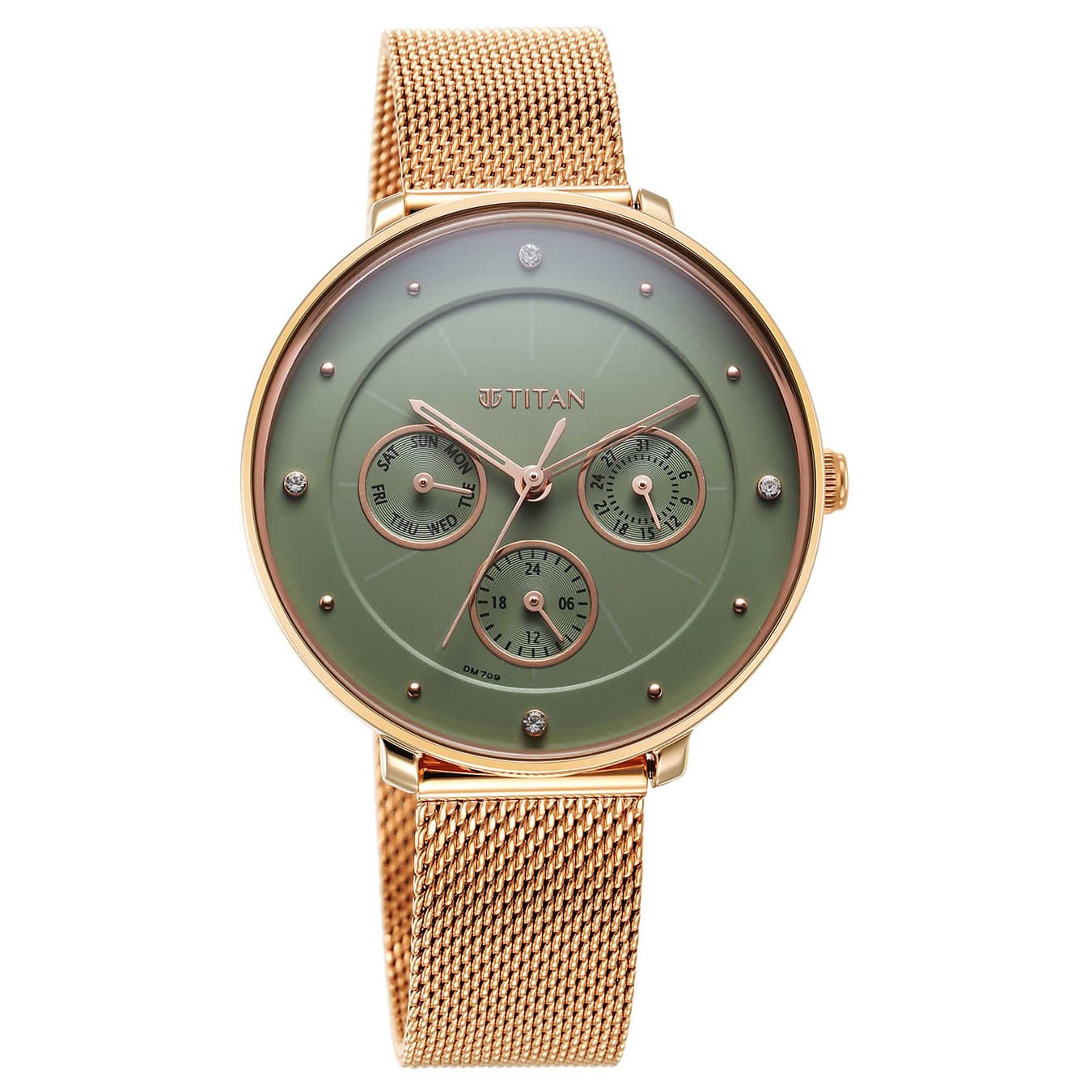 Women's Green Casual Chronograph Watch - NU2651WM05