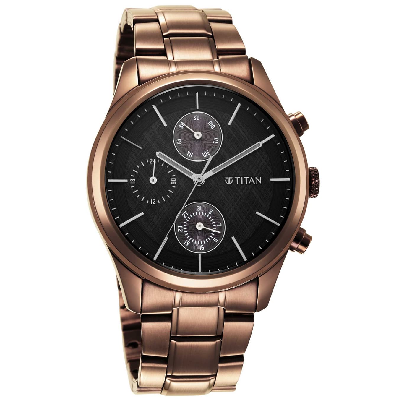Men's Black Casual Chronograph Watch - NU1805QM04