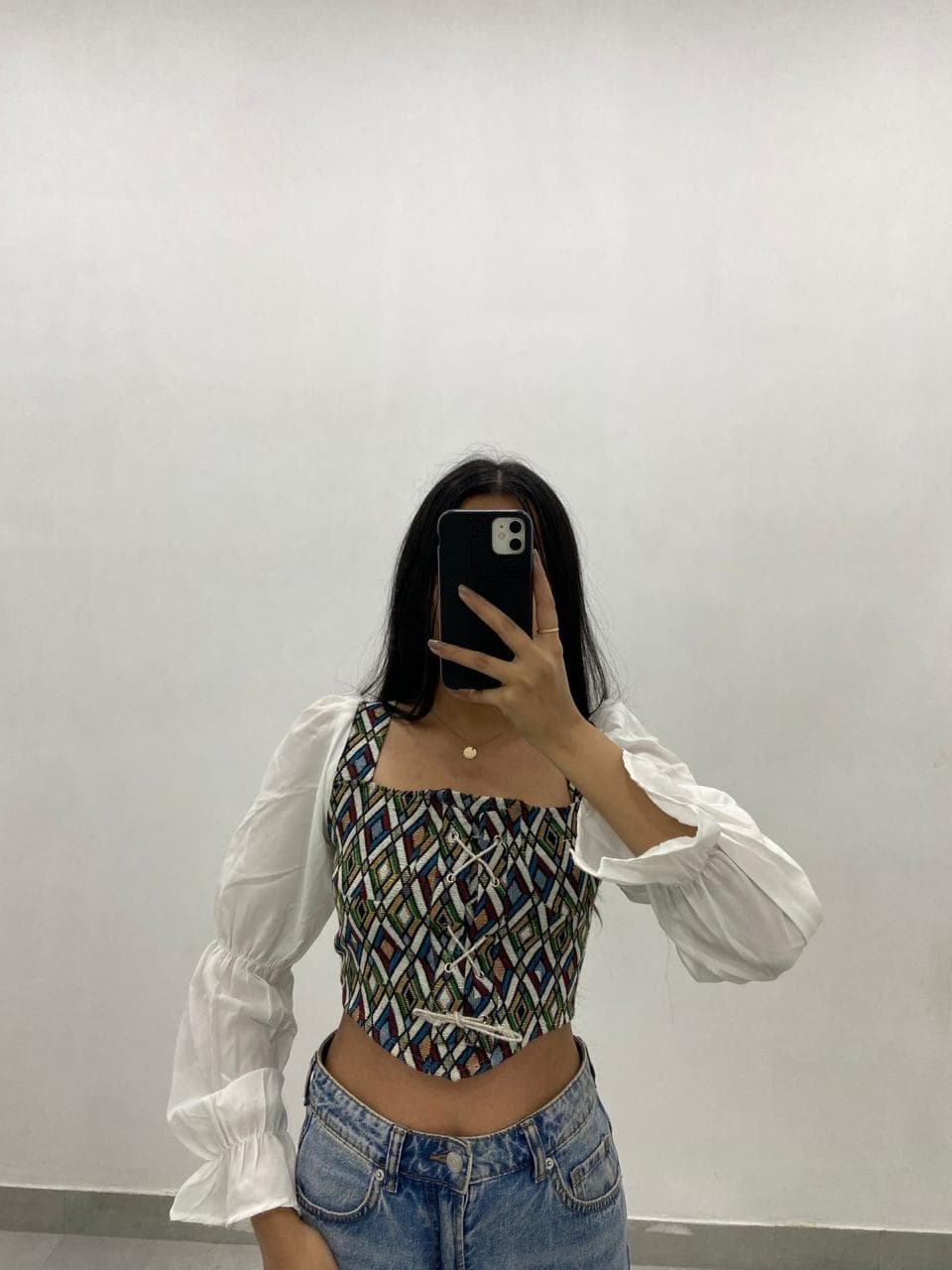 Women's White Casual Full Sleeves Printed Shirt