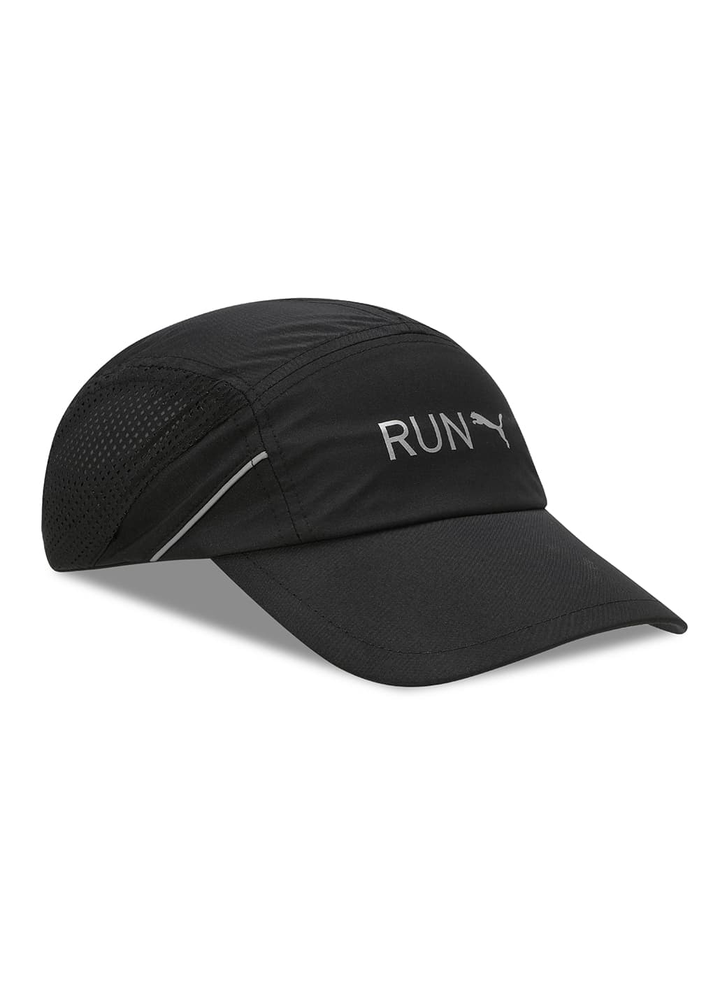 Men's Black Casual Logo Pattern Lightweight Runner Cap