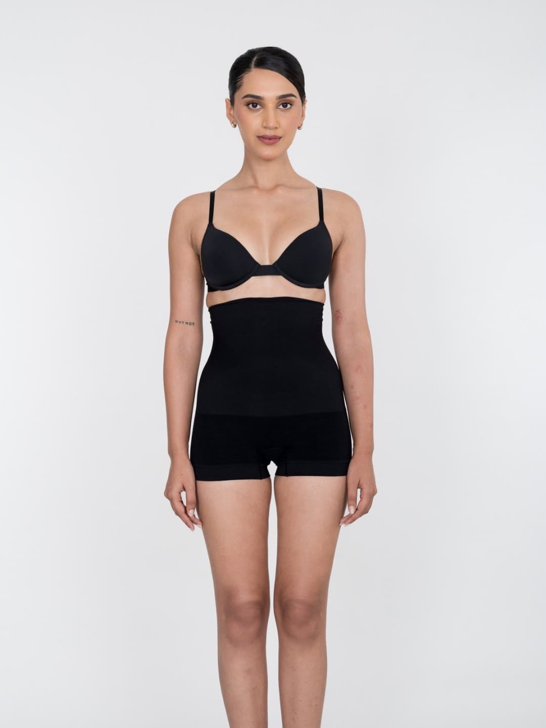 Women's Black High Waist Shaper Boyshorts