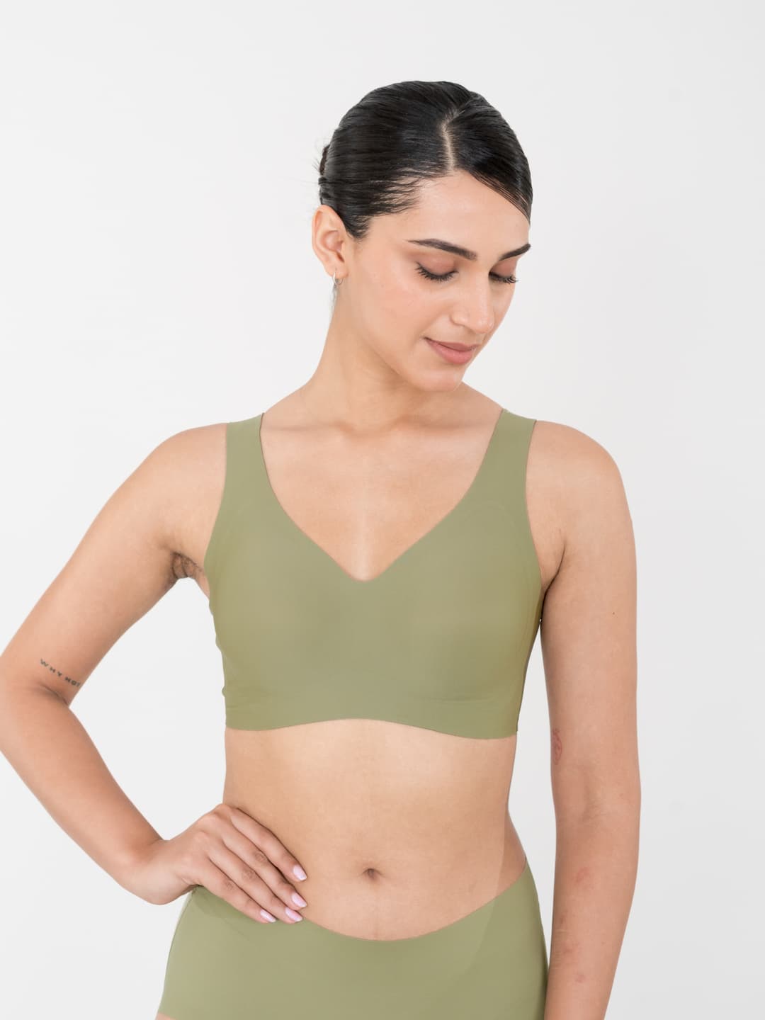 Women's Green Skyn Full Coverage Bra