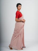 Women's White Cotton Saree