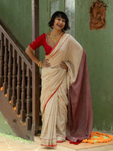 Women's Multicolor Cotton Acrylic Saree