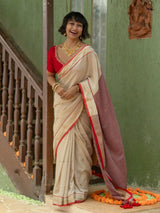 Women's Multicolor Cotton Acrylic Saree