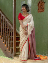 Women's Multicolor Cotton Acrylic Saree