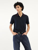 Mens Casual Navy Blue Polo Tshirt