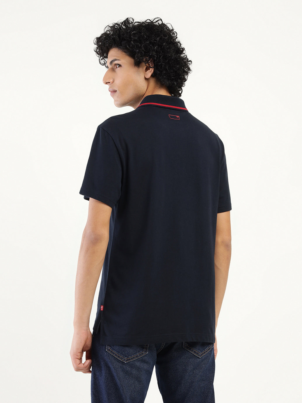 Mens Casual Navy Blue Polo Tshirt