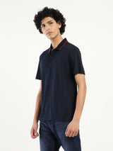 Mens Casual Navy Blue Polo Tshirt