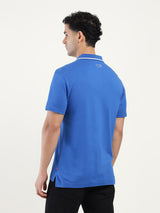 Mens Casual Cobalt Blue Tshirt