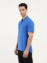 Mens Casual Cobalt Blue Tshirt