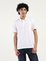 Mens Casual White Polo Tshirt