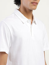 Mens Casual White Polo Tshirt