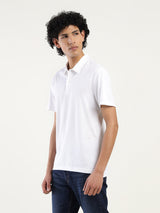 Mens Casual White Polo Tshirt