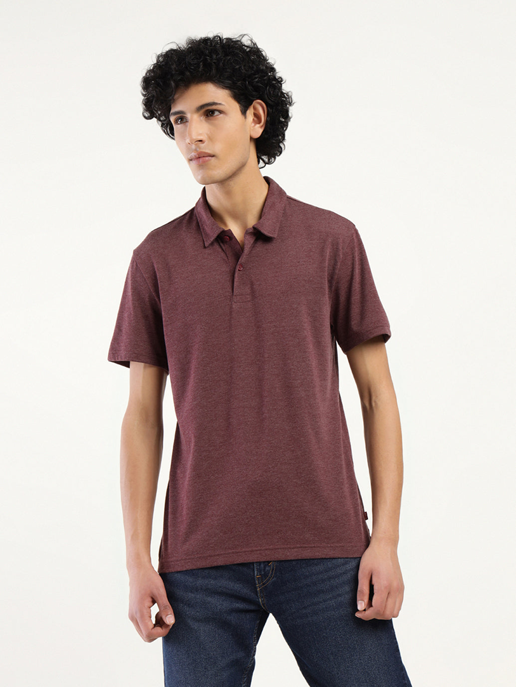 Mens Casual Red Polo Tshirt