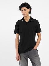 Mens Casual Black Polo Tshirt
