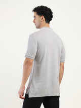 Mens Casual Grey Polo Tshirt