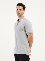 Mens Casual Grey Polo Tshirt